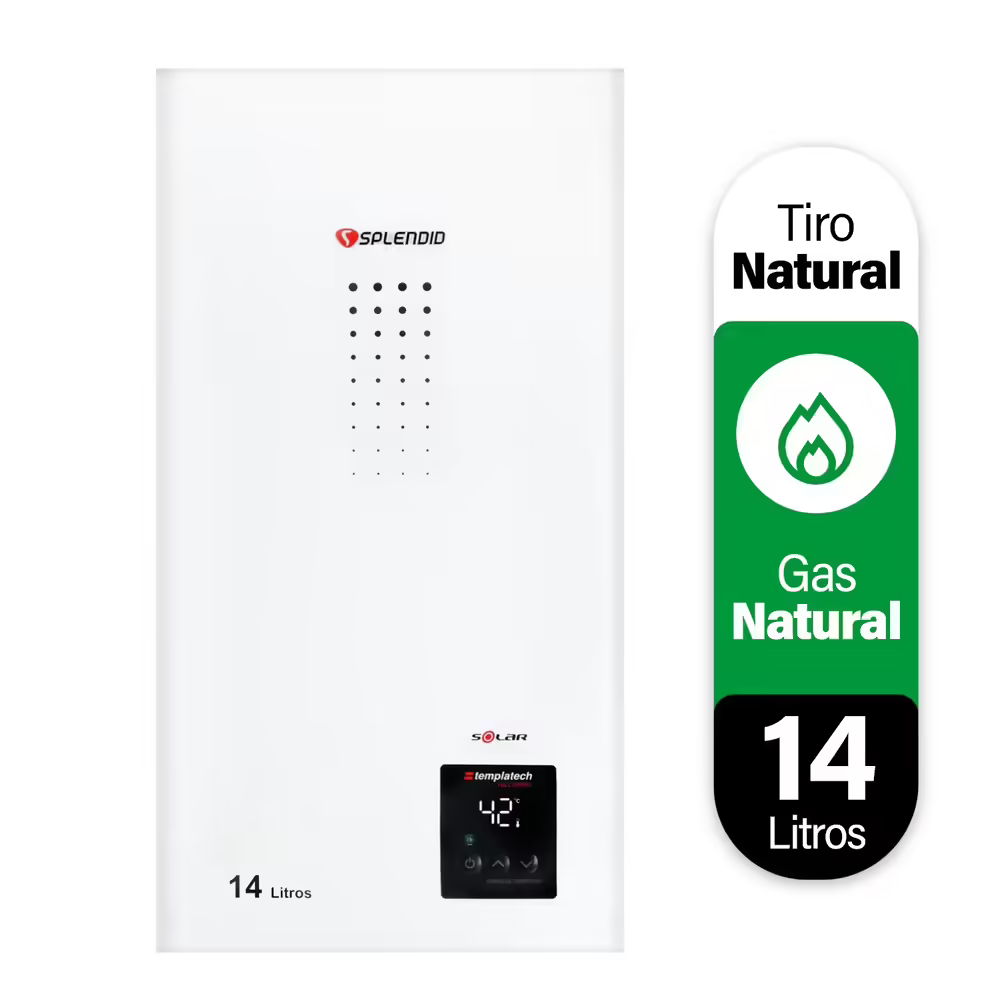 Calefont Tiro Natural 14 Litros Fullcontrol Gas Natural
